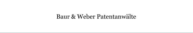 Baur & Weber Patentanwälte Logo